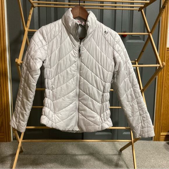 Obermeyer Girls Puffer  Jacket Size M (10-12) Light Gray - Picture 14 of 14